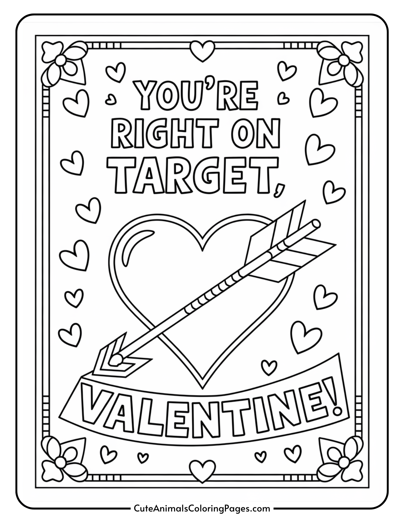 black and white printable valentine cards (25+ free pdf pages